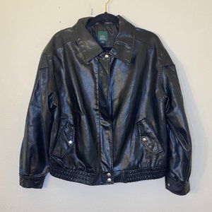 Faux leather jacket